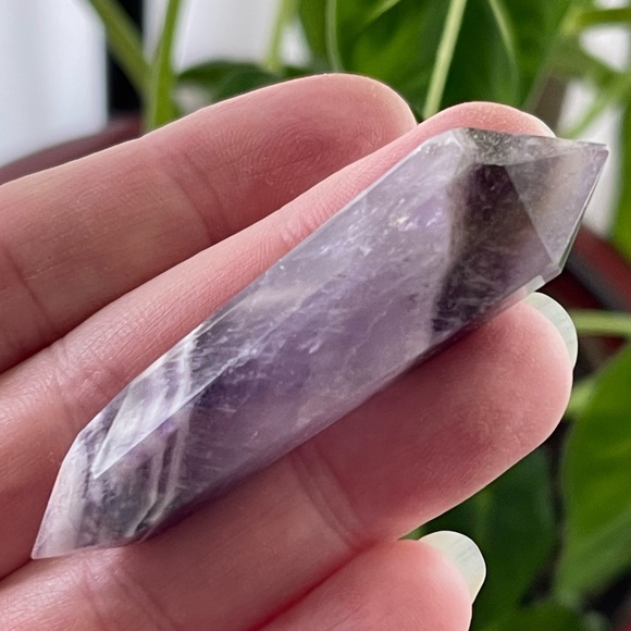 Double point Chevron dream amethyst gemstone - Picture 4 of 6
